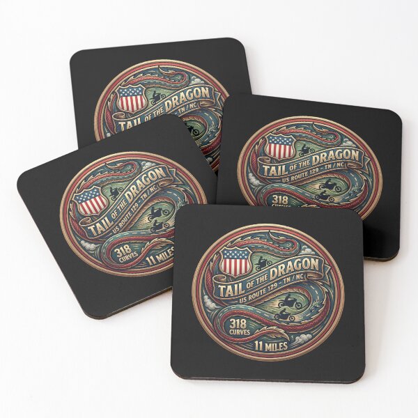 Item preview, Tail of the Dragon Route 129 Mountain Road Illustration designed and sold by enzoade.
