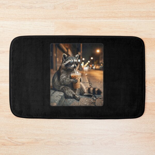 Item preview, Raccoon Drinking Iced Coffee Funny Animal Meme Men Women designed and sold by Boutkimaewab.