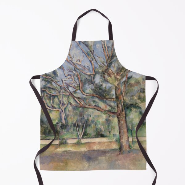 Aperçu de l'œuvre Affiche de Paul Cézanne : Arbres et route : Paysage post-impressionniste créée et vendue par artofuniverse.