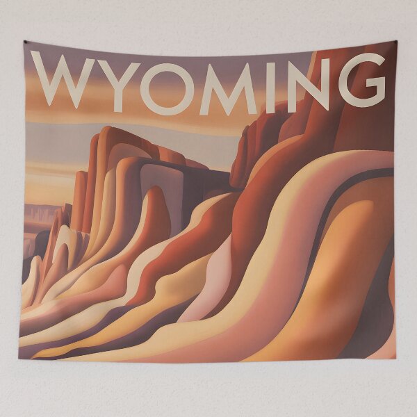 Item preview, Wyoming - Travel Poster - USA designed and sold by PrintableTravel.