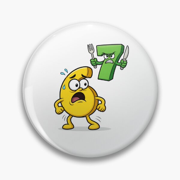 Item preview, Funny 6 Afraid of 7 Cartoon designed and sold by madebysiwa.