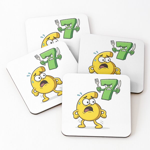 Item preview, Funny 6 Afraid of 7 Cartoon designed and sold by madebysiwa.