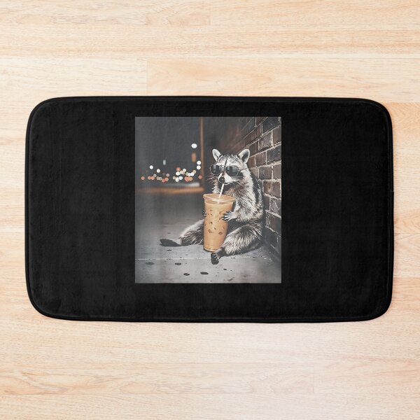 Item preview, Raccoon Drinking Iced Coffee Funny Animal Meme Men Women designed and sold by Boutkimaewab.