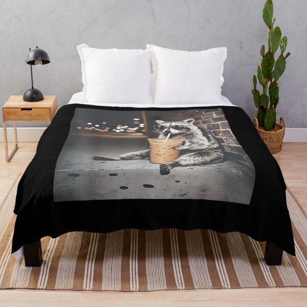 Item preview, Raccoon Drinking Iced Coffee Funny Animal Meme Men Women designed and sold by Boutkimaewab.