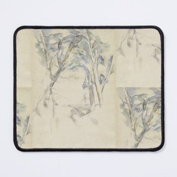 Item preview, Trees Leaning Over Rocks by Paul Cézanne: Minimalist Post Impressionist Poster designed and sold by artofuniverse.