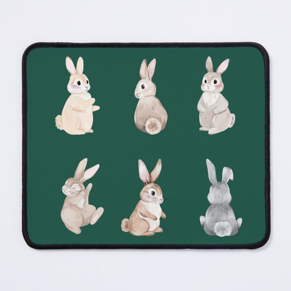 Item preview, Set of Brown Watercolor Rabbits designed and sold by Sagi Jane Art.