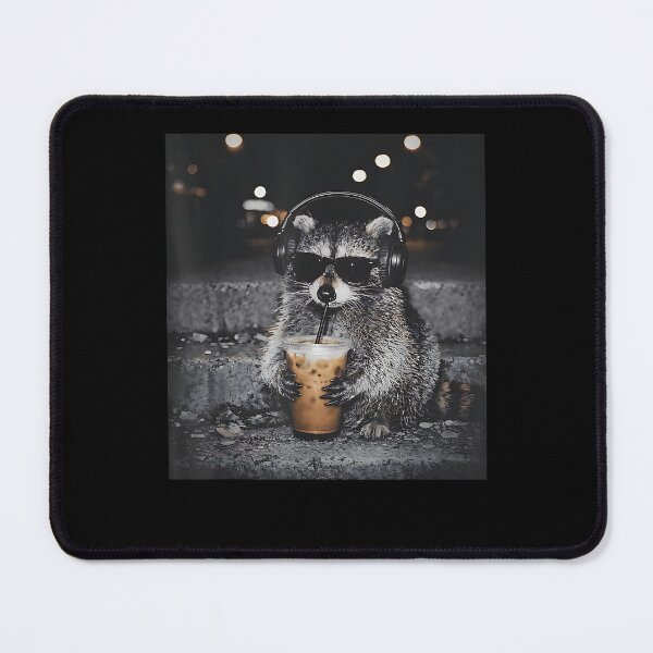 Item preview, Raccoon Drinking Iced Coffee Funny Animal Meme Men Women designed and sold by Boutkimaewab.