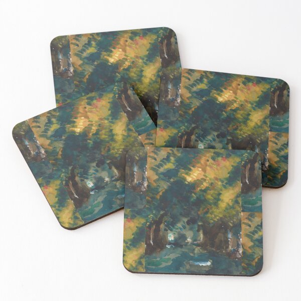 Item preview, Une Allee by Paul Cézanne: Moody Forest Landscape Art Poster designed and sold by artofuniverse.