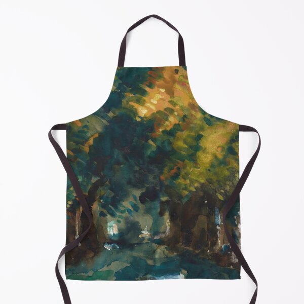 Item preview, Une Allee by Paul Cézanne: Moody Forest Landscape Art Poster designed and sold by artofuniverse.