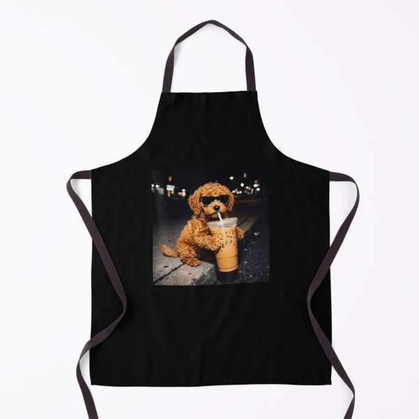 Item preview, Funny Goldendoodle Drinking Iced Coffee Animal Meme Humor designed and sold by Boutkimaewab.
