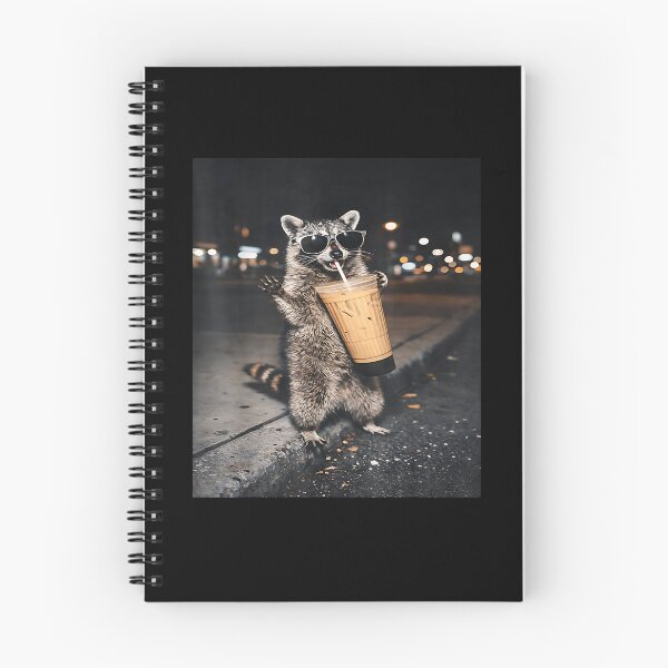 Item preview, Raccoon Drinking Iced Coffee Funny for Men, Women, and Kids designed and sold by Boutkimaewab.
