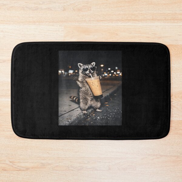 Item preview, Raccoon Drinking Iced Coffee Funny for Men, Women, and Kids designed and sold by Boutkimaewab.