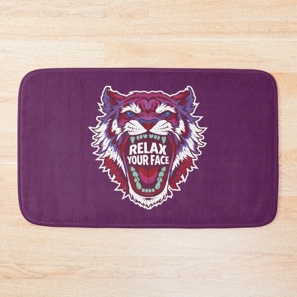 Item preview, Relax Your Face Angry Tiger Graphic designed and sold by CamaleonDesigns.