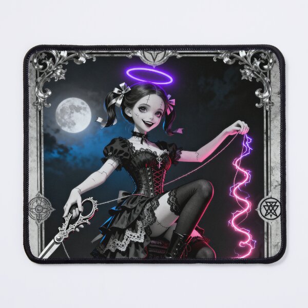 Item preview, cursed doll saint saint of sin gothic seamstress scissors weapon tarot designed and sold by DarkMedieval.