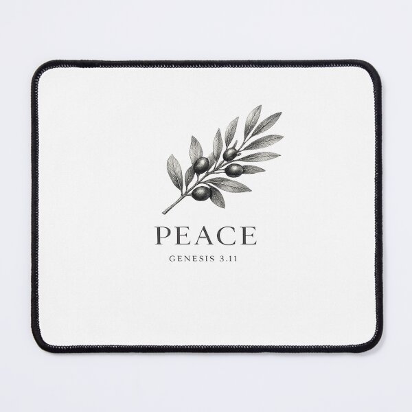 Item preview, Peace Olive Branch Scripture Design – Minimal Christian Faith Art designed and sold by astersgraphics.