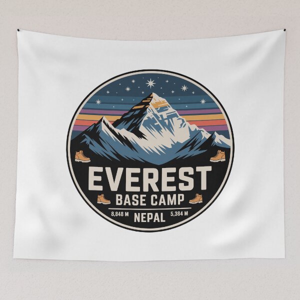 Item preview, Mount Everest Base Camp Badge designed and sold by Digital Art Works  Hub.