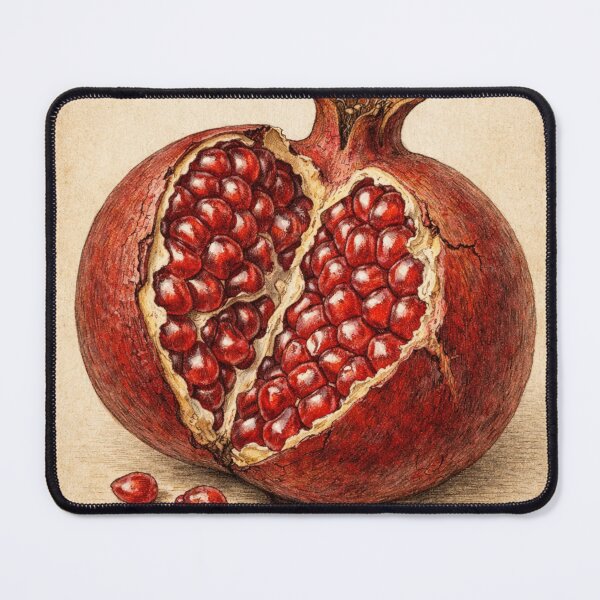 Item preview, Vintage Pomegranate Botanical Print - Rustic Mediterranean Kitchen Art designed and sold by Darlin8888.