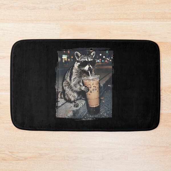Item preview, Raccoon Drinking Iced Coffee Funny Animal Meme Men Women designed and sold by Boutkimaewab.