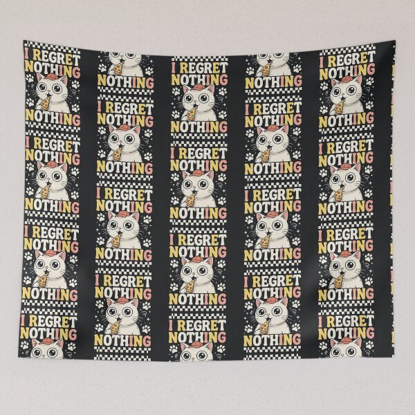 Item preview, Cute Pizza Cat – Funny I Regret Nothing designed and sold by Taans-Creation.