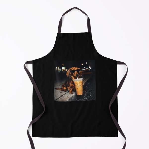 Item preview, Funny Dachshund Drinking Iced Coffee Cute Dog Meme Humor designed and sold by Boutkimaewab.