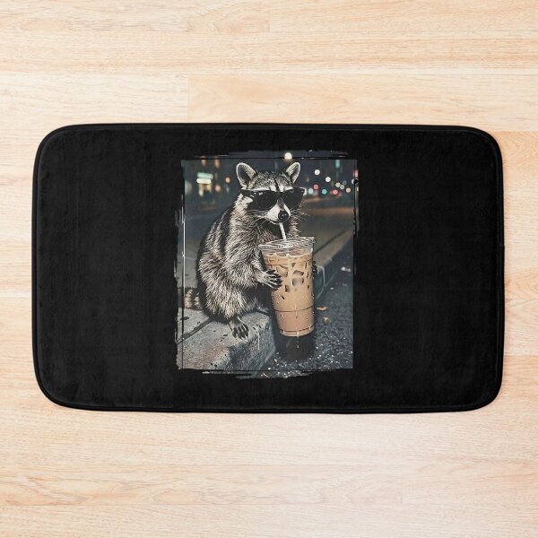 Item preview, Raccoon Drinking Iced Coffee Funny Animal Meme Men Women designed and sold by Boutkimaewab.