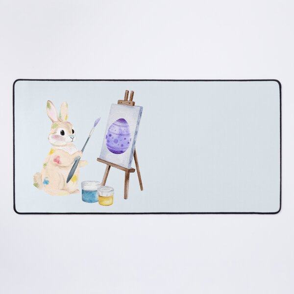 Item preview, Cute Watercolor Bunny Painting Big Easter Egg designed and sold by Sagi Jane Art.