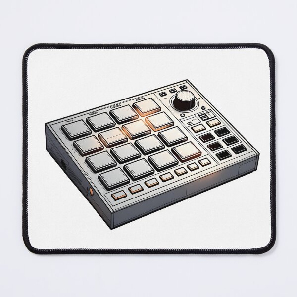Item preview, White Drum Machine Graphic Design designed and sold by Grindline Studio.