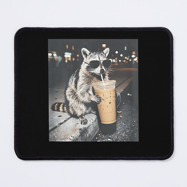 Item preview, Raccoon Drinking Iced Coffee Funny Animal Meme Men Women designed and sold by Boutkimaewab.