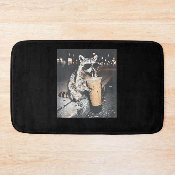 Item preview, Raccoon Drinking Iced Coffee Funny Animal Meme Men Women designed and sold by Boutkimaewab.