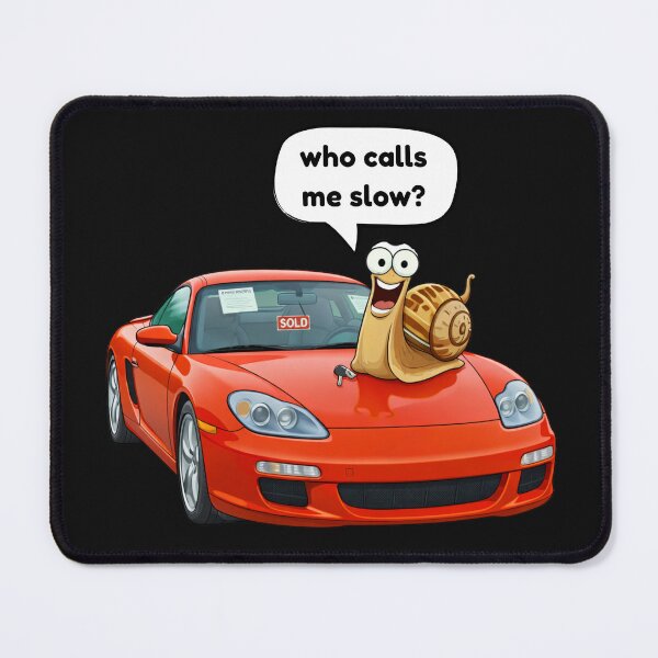 Item preview, Funny Snail on Fast Sports Car designed and sold by madebysiwa.