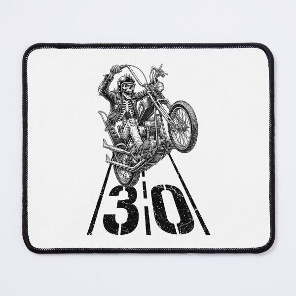 Item preview, 30th Birthday Motorcycle Funny Biker Skeleton 30 Speed Limit designed and sold by GrandeDuc.