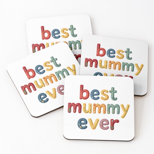 Item preview, BEST MUMMY EVER - IN COLORFUL FAUX LETTERING designed and sold by AlexOBrienArt.