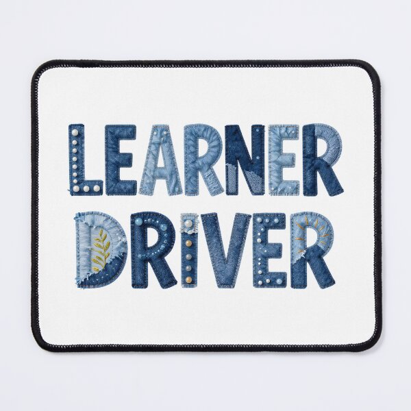 Item preview, LEARNER DRIVER - IN FAUX LETTERING designed and sold by AlexOBrienArt.