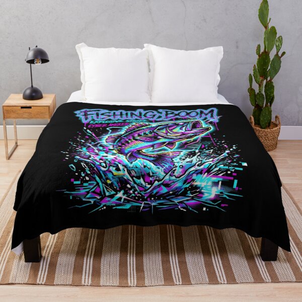 Item preview, Fishing Boom Cyber Neon Art designed and sold by SplashTastic.