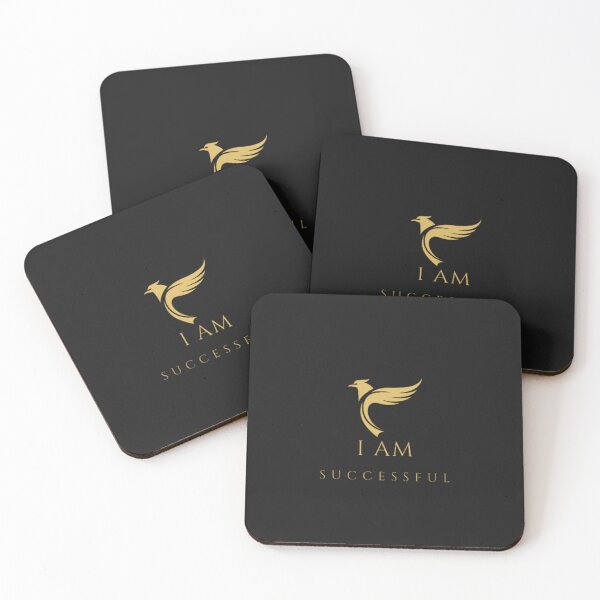 Item preview, I AM SUCCESSFUL Minimalist Gold Phoenix Affirmation designed and sold by Posiheal26.