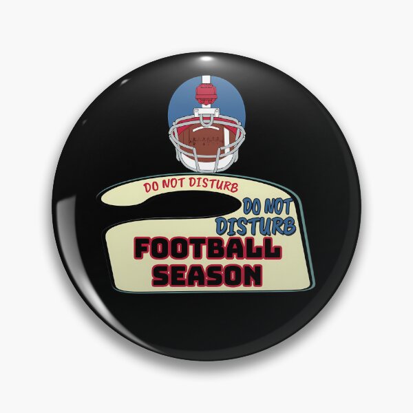 Item preview, Football Season Don'T Disturb Door Sign Helmet And Pigskin designed and sold by RocketBuster.