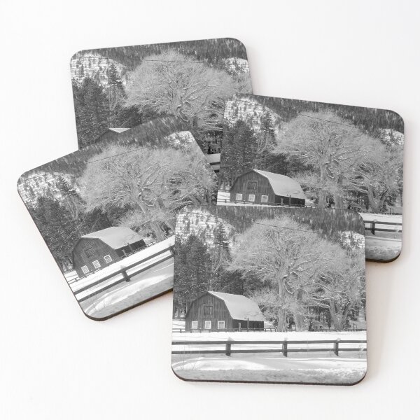 Item preview, Barn in Snow designed and sold by Robert Ball.