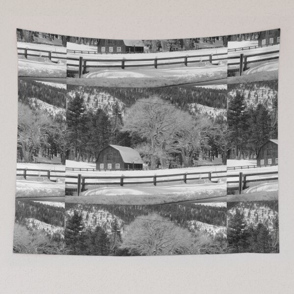 Item preview, Barn in Snow designed and sold by Robert Ball.
