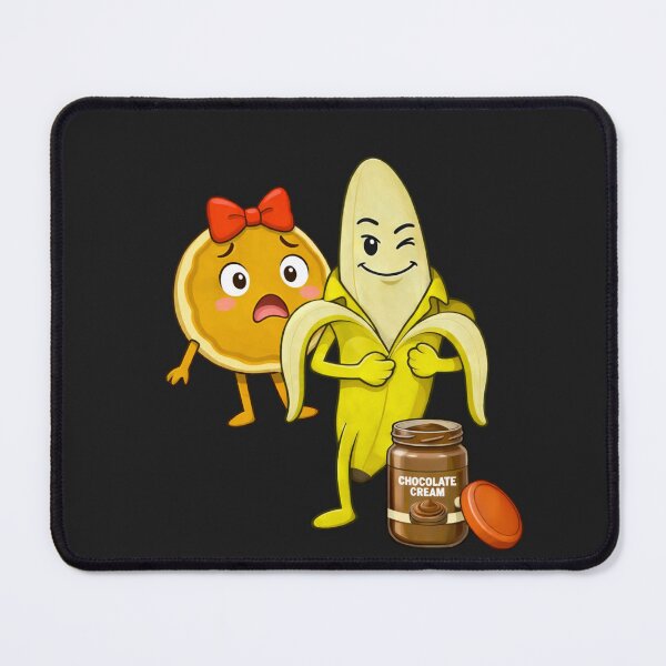Item preview, Funny Banana Pancake Chocolate Cartoon designed and sold by madebysiwa.