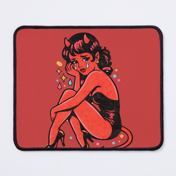 Item preview, Sad Devil Girl designed and sold by FrictionMaxxing.