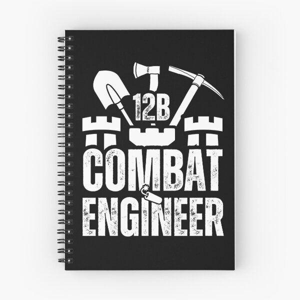 Item preview, 12B Combat Engineer – Army MOS Castle Design with Tools for Sapper Soldiers, Veterans & Military Supporters Distressed White Font designed and sold by GFamilyC.