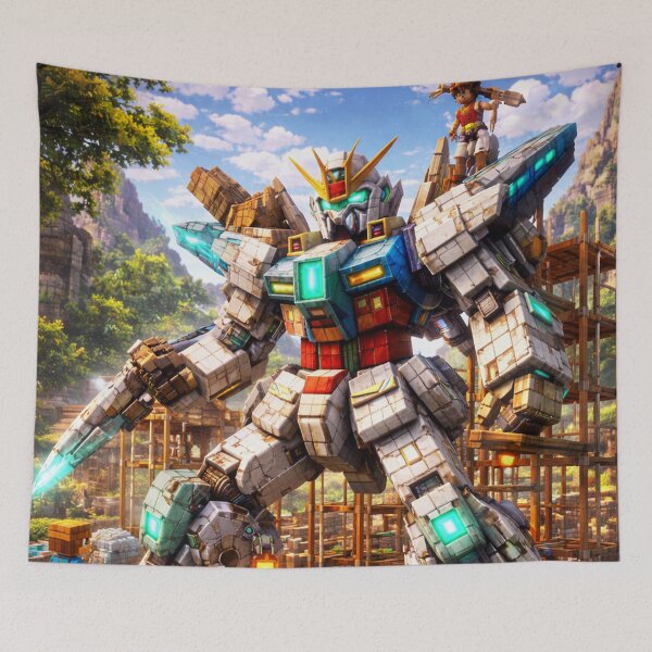 Item preview, I Built a GIANT Mobile Suit Gundam in Minecraft! designed and sold by MangaVersePrint.