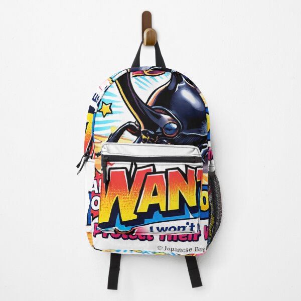 Item preview, WANTED Japanese Rhinoceros Beetle – I Won’t Go Home Until I Find It! Pop Comic Bug Hunter Design designed and sold by Japanese Bug Hunter.