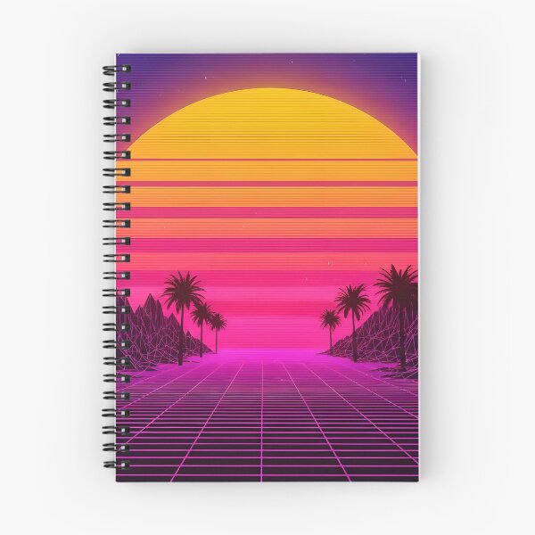 Item preview, Retro Synthwave Sunset Drive with Palm Trees designed and sold by powersunlight.