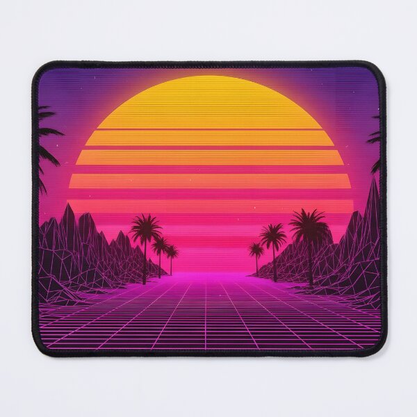 Item preview, Retro Synthwave Sunset Drive with Palm Trees designed and sold by powersunlight.