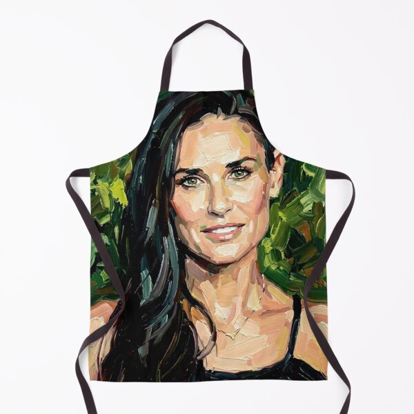 Item preview, Hollywood Radiance – Demi Moore Expressive Oil Portrait designed and sold by Art's Diner.