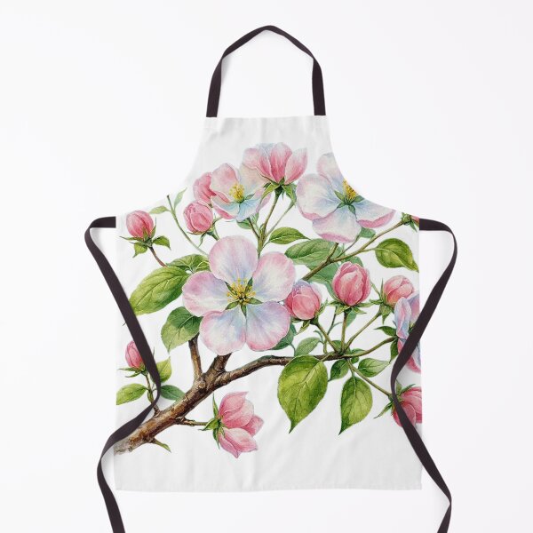 Item preview, Apple Blossom Branch on White Background Spring Floral Digital Art designed and sold by doinitzart.