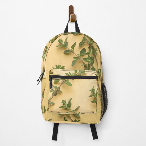 Item preview, Fresh Organic Oregano Sprigs – Sunny Yellow Kitchen Herb Pattern designed and sold by PawsyVibe.