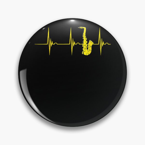 Item preview, Saxophone Heartbeat Alto Sax EKG Pulseline Jazz Band designed and sold by Goleon12.