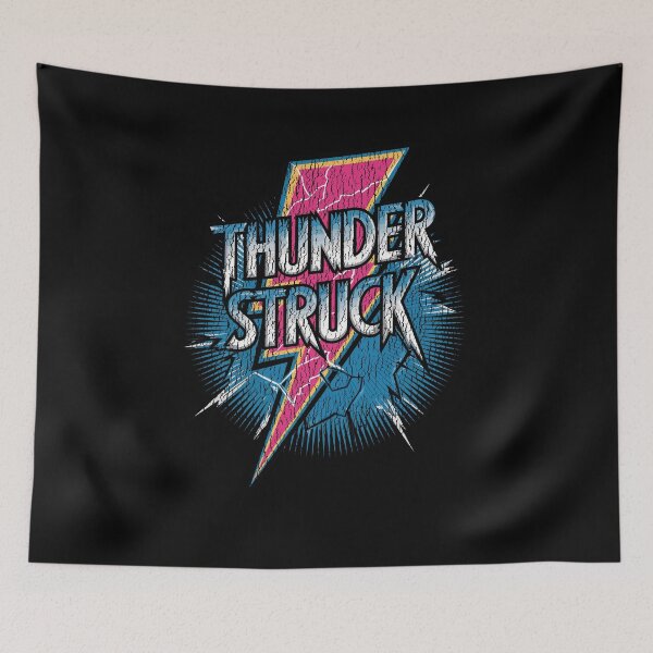 Item preview, Thunder Struck Vintage Rock design – Retro Lightning Bolt Rock & Roll Graphic designed and sold by paulo silveira.